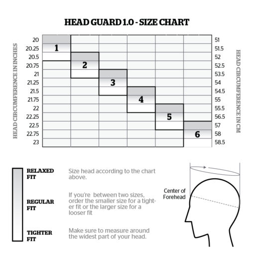 2018 Size Chart HG 1.0