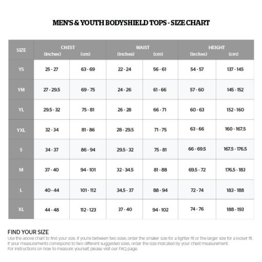 2019 Size Chart MY BS Tops 2