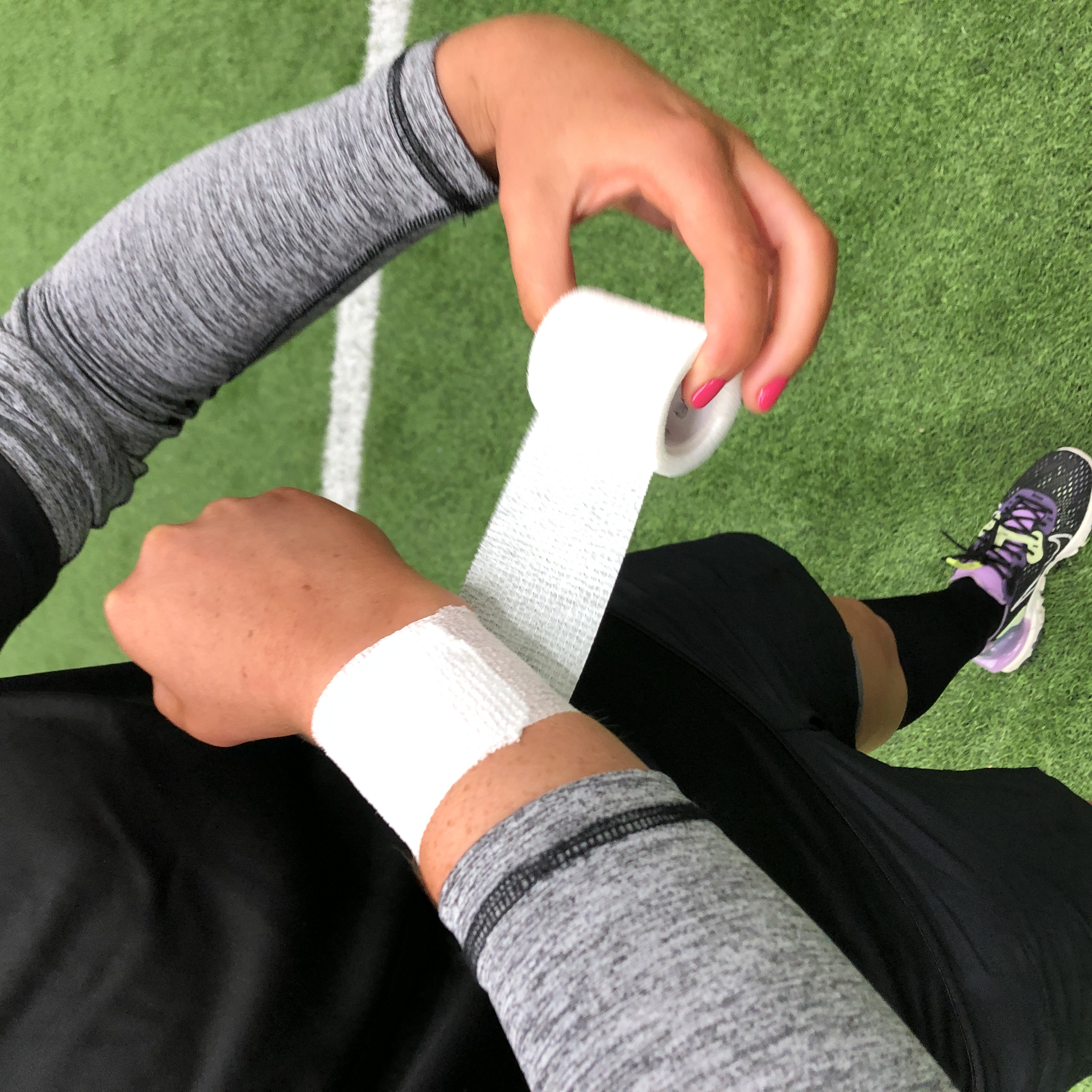 Goalkeeper wrist support tape outlet